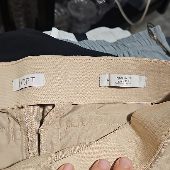 LOFT Womens Beige Dress Pants - Picture 3 of 3